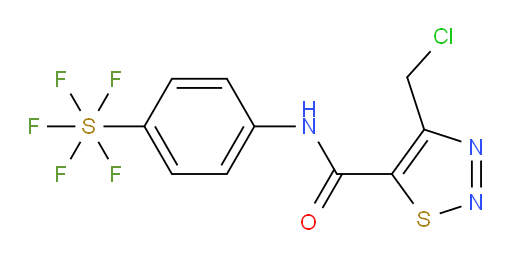 [4-[[[4-(Chloromethyl)-1,2,3-thiadiazol-5-yl]carbonyl]amino]phenyl]sulfur pentafluoride