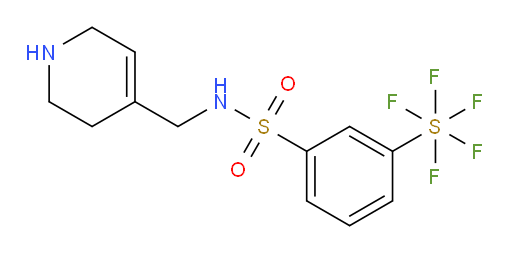 [3-[[[(1,2,3,6-tetrahydro-4-pyridinyl)methyl]amino]sulfonyl]phenyl]sulfur pentafluoride