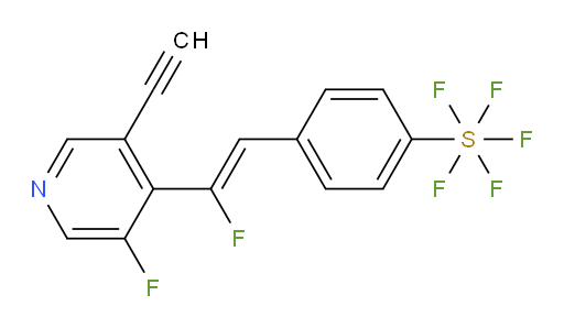(Z)-4-(2-(3-ethynyl-5-fluoropyridin-4-yl)-2-fluorovinyl)(pentafluoromercapto)benzene