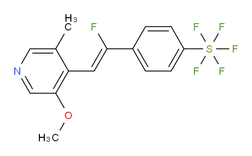 (Z)-4-(1-fluoro-2-(3-methoxy-5-methylpyridin-4-yl)vinyl)(pentafluoromercapto)benzene