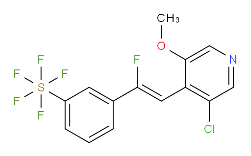(Z)-3-(2-(3-chloro-5-methoxypyridin-4-yl)-1-fluorovinyl)(pentafluoromercapto)benzene