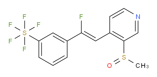 (Z)-3-(1-fluoro-2-(3-(methylsulfinyl)pyridin-4-yl)vinyl)(pentafluoromercapto)benzene