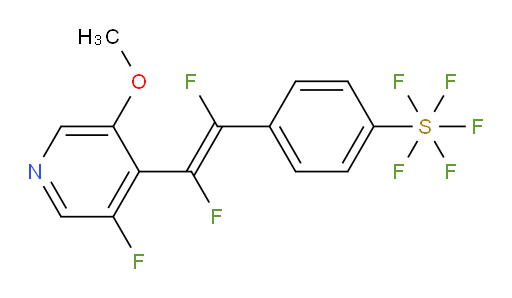 (E)-4-(1,2-difluoro-2-(3-fluoro-5-methoxypyridin-4-yl)vinyl)(pentafluoromercapto)benzene