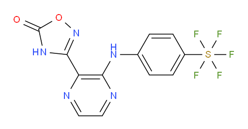 [4-[[3-(4,5-Dihydro-5-oxo-1,2,4-oxadiazol-3-yl)-2-pyrazinyl]amino]phenyl]sulfur pentafluoride