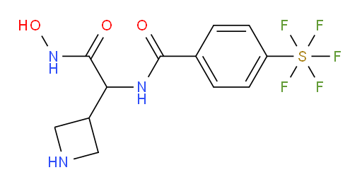 [4-[[[1-(3-Azetidinyl)-2-(hydroxyamino)-2-oxoethyl]amino]carbonyl]phenyl]sulfur pentafluoride