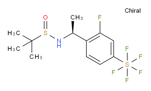 [4-[(1S)-1-[[(S)-(1,1-Dimethylethyl)sulfinyl]amino]ethyl]-3-fluorophenyl]sulfur pentafluoride
