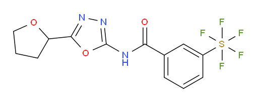 [3-[[[5-(tetrahydro-2-furanyl)-1,3,4-oxadiazol-2-yl]amino]carbonyl]phenyl]sulfur pentafluoride