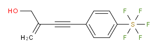 4-(4-(pentafluoromercapto)phenyl)-2-methylenebut-3-yn-1-ol