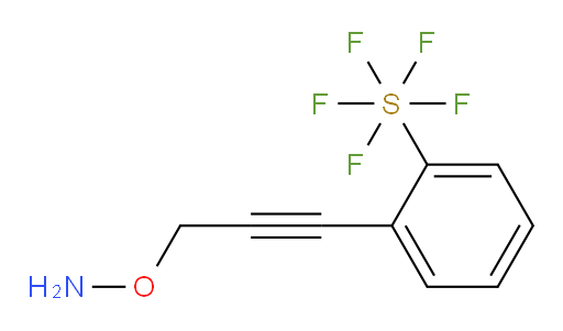 2-(3-(aminooxy)prop-1-yn-1-yl)(pentafluoromercapto)benzene