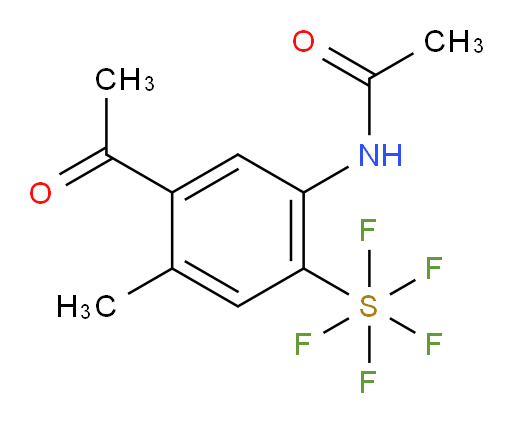 [4-Acetyl-2-(acetylamino)-5-methylphenyl]sulfur pentafluoride