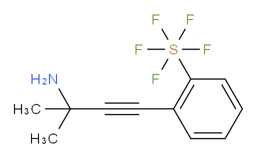 [3-(3-Amino-3-methyl-1-butyn-1-yl)phenyl]sulfur pentafluoride