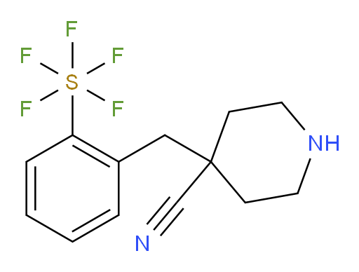 [2-[(4-Cyano-4-piperidinyl)methyl]phenyl]sulfur pentafluoride