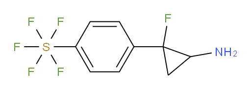 4-(2-amino-1-fluorocyclopropyl)(pentafluoromercapto)benzene