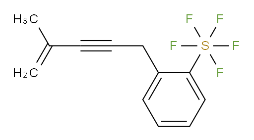 2-(4-methylpent-4-en-2-yn-1-yl)(pentafluoromercapto)benzene