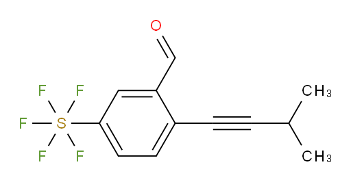 [3-formyl-4-(3-methyl-1-butyn-1-yl)phenyl]sulfur pentafluoride