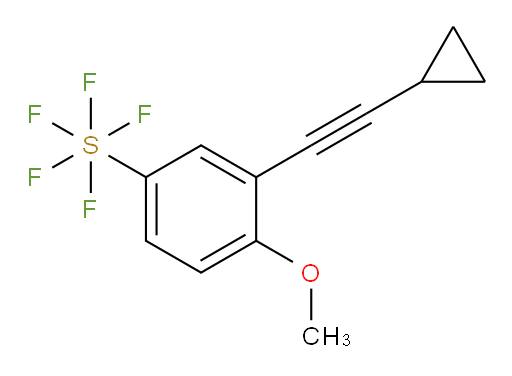 [3-(2-Cyclopropylethynyl)-4-methoxyphenyl]sulfur pentafluoride