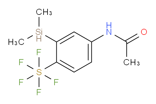 N-(3-(dimethylsilyl)-4-(pentafluoromercapto)phenyl)acetamide