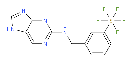 3-(((7H-purin-2-yl)amino)methyl)(pentafluoromercapto)benzene