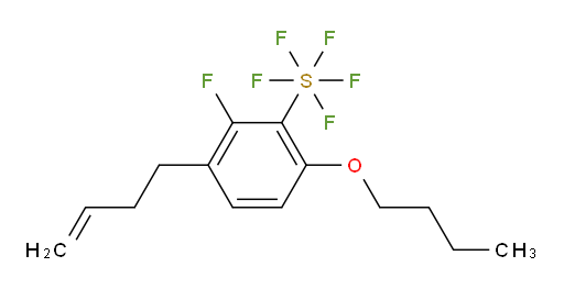 3-(but-3-en-1-yl)-6-butoxy-2-fluoro(pentafluoromercapto)benzene