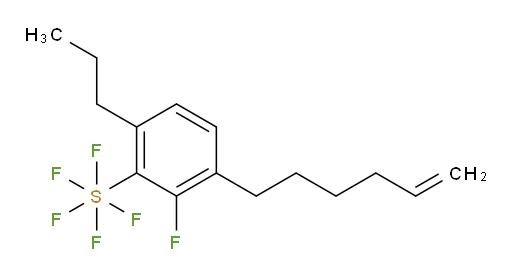 2-fluoro-3-(hex-5-en-1-yl)-6-propyl(pentafluoromercapto)benzene