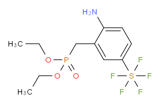 [4-Amino-3-[(diethoxyphosphinyl)methyl]phenyl]sulfur pentafluoride