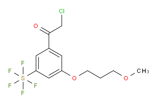 [3-(2-Chloroacetyl)-5-(2-methoxyethoxy)phenyl]sulfur pentafluoride