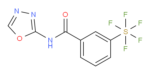 [3-[(1,3,4-oxadiazol-2-ylamino)carbonyl]phenyl]sulfur pentafluoride