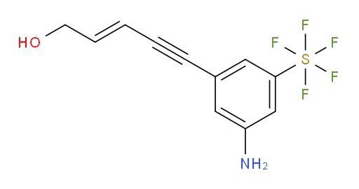 (E)-5-(3-amino-5-(pentafluoromercapto)phenyl)pent-2-en-4-yn-1-ol