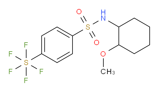4-(pentafluoromercapto)-N-(2-methoxycyclohexyl)benzenesulfonamide