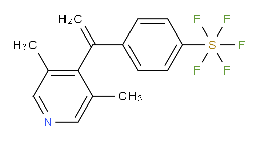 4-(1-(3,5-dimethylpyridin-4-yl)vinyl)(pentafluoromercapto)benzene