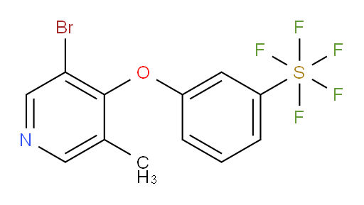 3-((3-bromo-5-methylpyridin-4-yl)oxy)(pentafluoromercapto)benzene