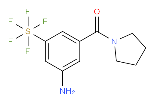 (3-amino-5-(pentafluoromercapto)phenyl)(pyrrolidin-1-yl)methanone