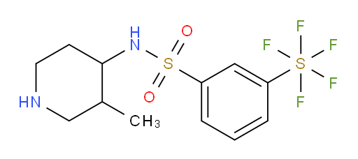 [3-[[(3-methyl-4-piperidinyl)amino]sulfonyl]phenyl]sulfur pentafluoride