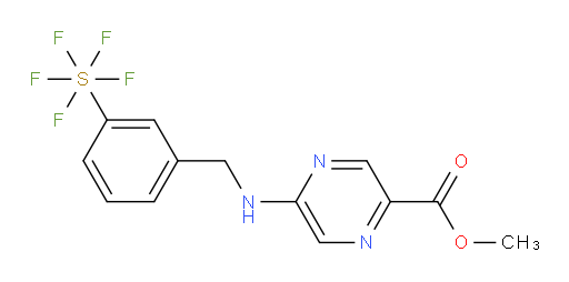 methyl 5-((3-(pentafluoromercapto)benzyl)amino)pyrazine-2-carboxylate