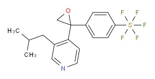 4-(2-(3-isobutylpyridin-4-yl)oxiran-2-yl)(pentafluoromercapto)benzene