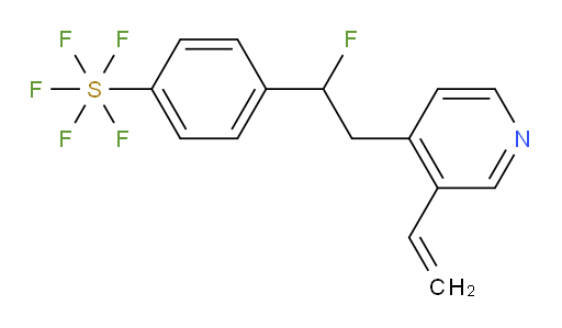 4-(1-fluoro-2-(3-vinylpyridin-4-yl)ethyl)(pentafluoromercapto)benzene