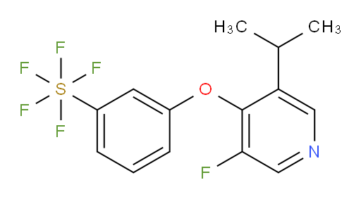 3-((3-fluoro-5-isopropylpyridin-4-yl)oxy)(pentafluoromercapto)benzene