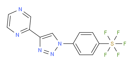 4-(4-(pyrazin-2-yl)-1H-1,2,3-triazol-1-yl)(pentafluoromercapto)benzene