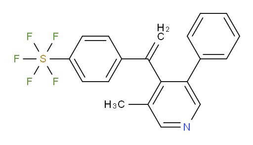 4-(1-(3-methyl-5-phenylpyridin-4-yl)vinyl)(pentafluoromercapto)benzene