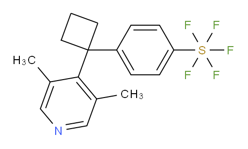 4-(1-(3,5-dimethylpyridin-4-yl)cyclobutyl)(pentafluoromercapto)benzene