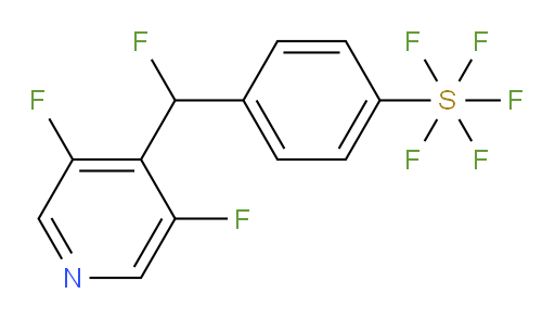 4-((3,5-difluoropyridin-4-yl)fluoromethyl)(pentafluoromercapto)benzene