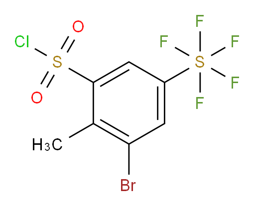 [3-Bromo-5-(chlorosulfonyl)-4-methylphenyl]sulfur pentafluoride