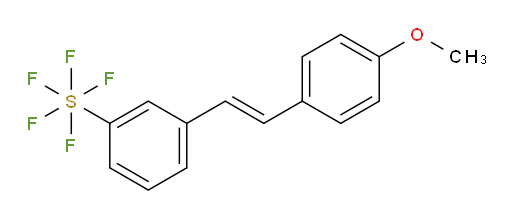 [3-[(1E)-2-(4-methoxyphenyl)ethenyl]phenyl]sulfur pentafluoride