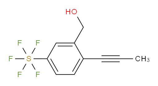 [3-(hydroxymethyl)-4-(1-propyn-1-yl)phenyl]sulfur pentafluoride