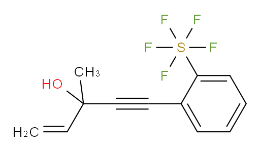 5-(2-(pentafluoromercapto)phenyl)-3-methylpent-1-en-4-yn-3-ol