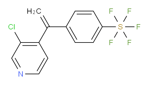 4-(1-(3-chloropyridin-4-yl)vinyl)(pentafluoromercapto)benzene