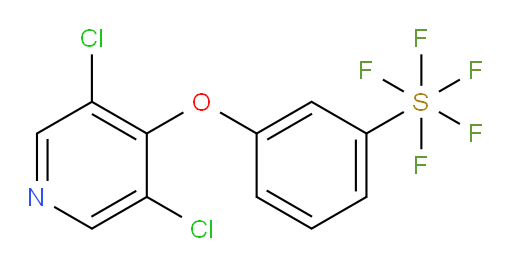 3-((3,5-dichloropyridin-4-yl)oxy)(pentafluoromercapto)benzene
