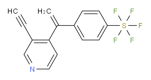4-(1-(3-ethynylpyridin-4-yl)vinyl)(pentafluoromercapto)benzene