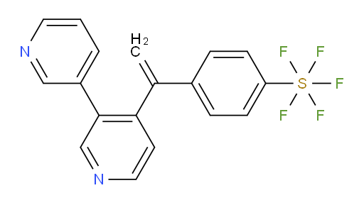 4-(1-([3,3'-bipyridin]-4-yl)vinyl)(pentafluoromercapto)benzene
