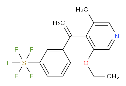 3-(1-(3-ethoxy-5-methylpyridin-4-yl)vinyl)(pentafluoromercapto)benzene